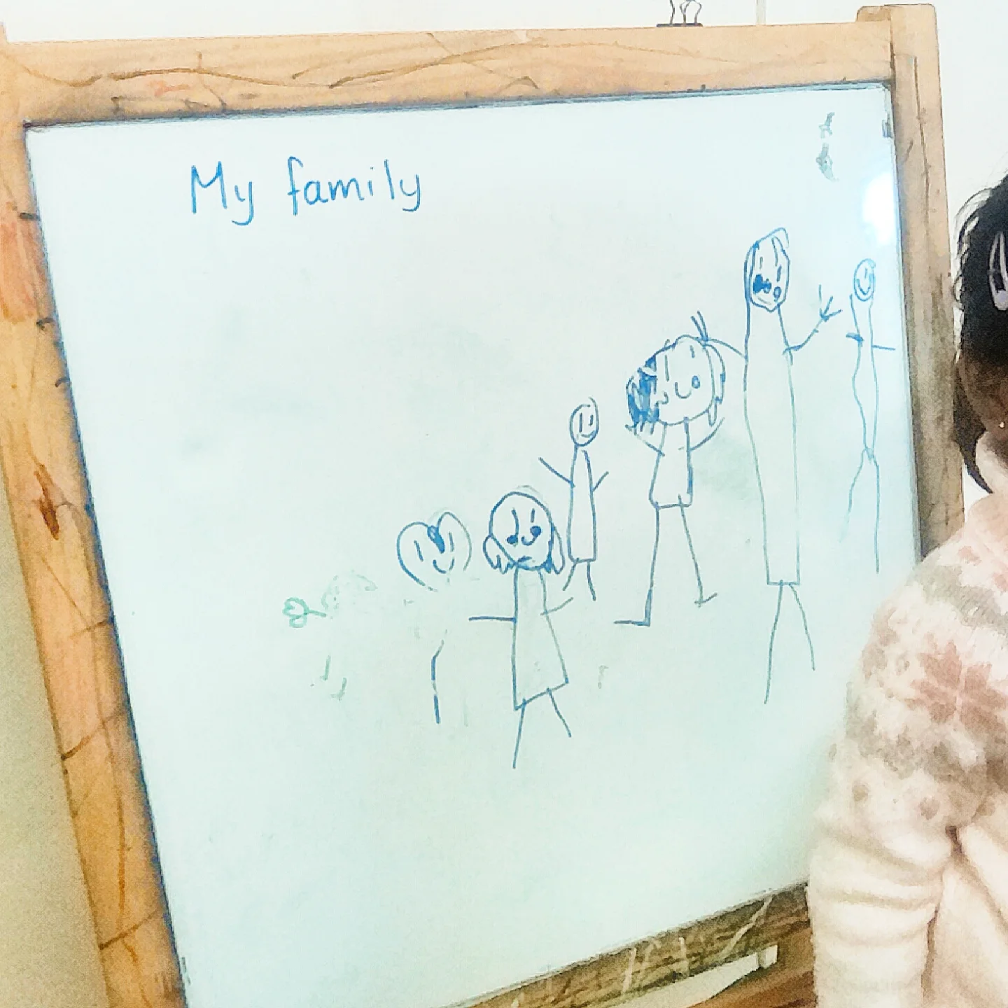 A child's drawing of 'My Family' — self-expression at My Stars